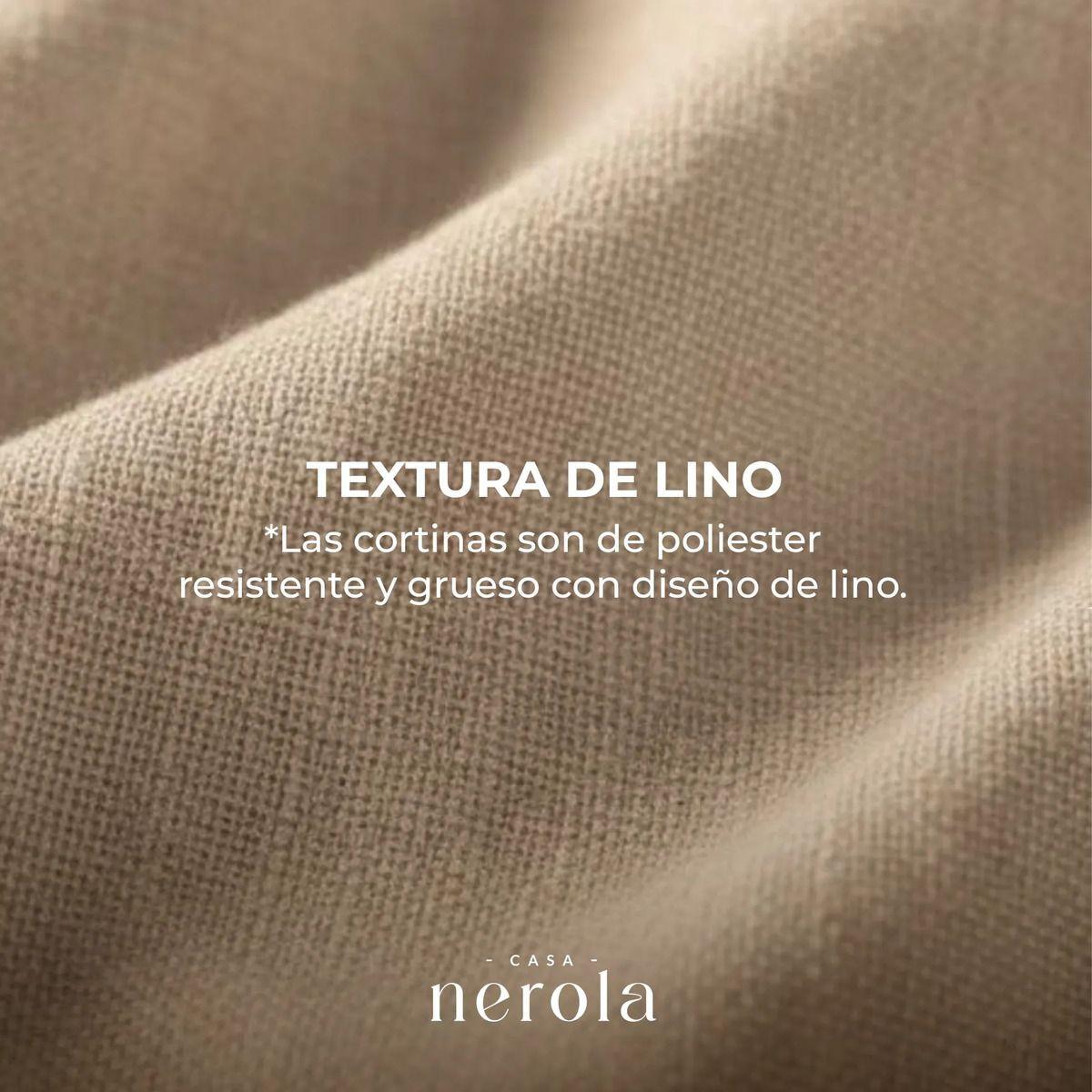 Cortina 100% Blackout 2 Paños 220x140 Lino Termica Roller Az-6