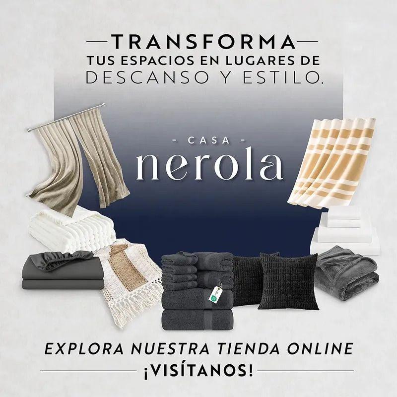 Cortina 100% Blackout 2 Paños 220x140 Lino Termica Roller Az-9