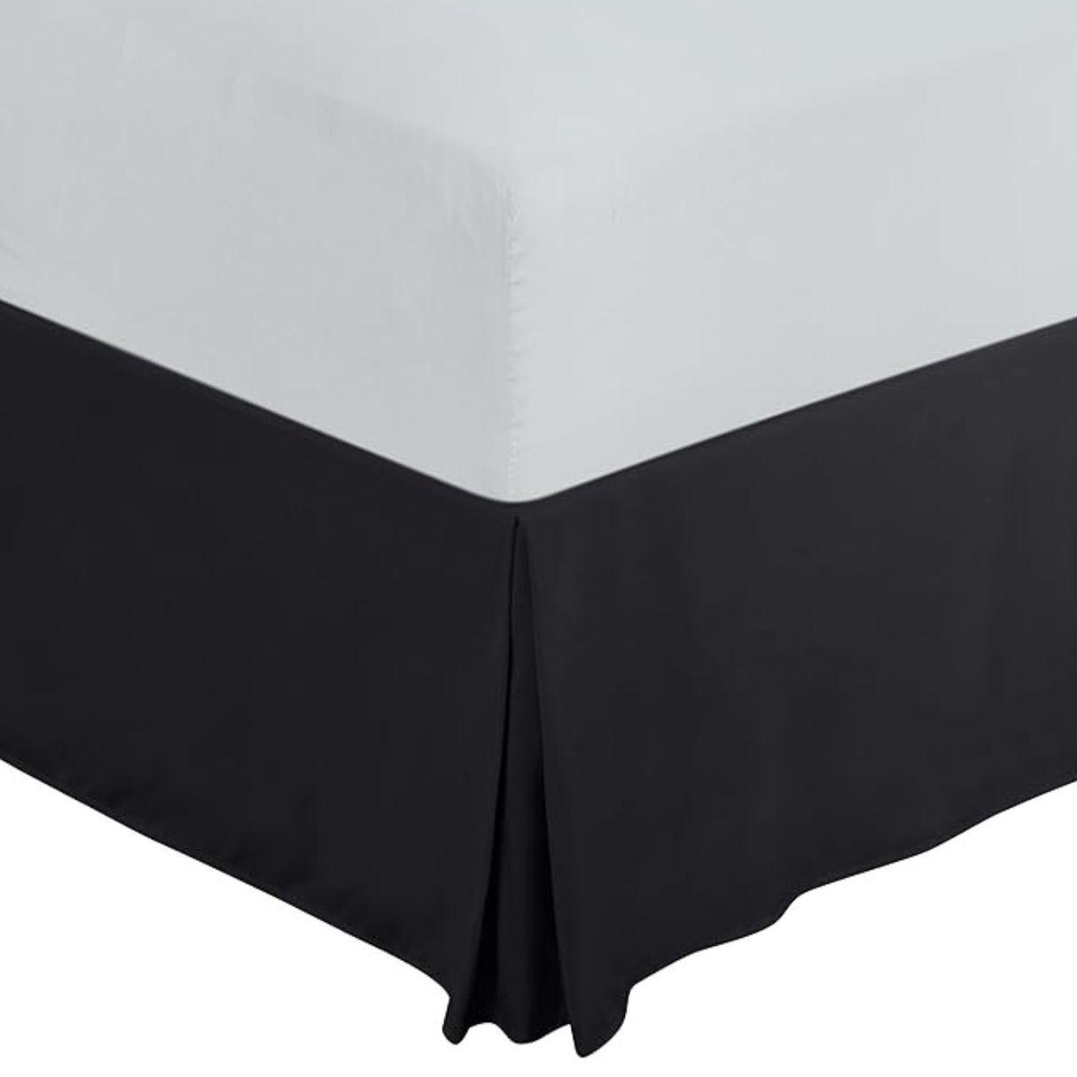 Faldon Cama 2 Plazas Liso Elasticados Premium Aura Zeus-0