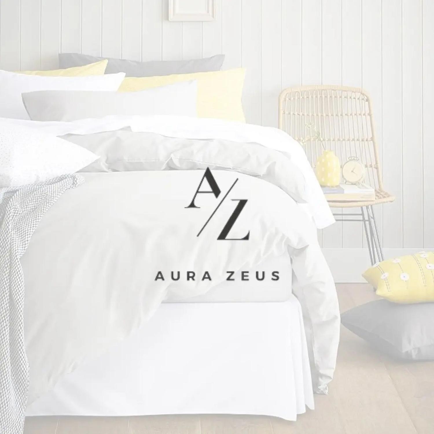 Faldon Cama 2 Plazas King Liso Blanco Negro Elasticados Az B Blanco-7