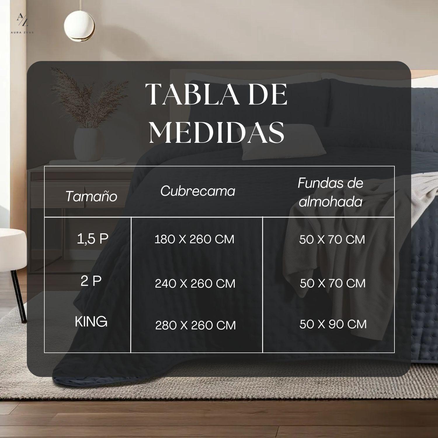 Cubrecama Quilt + Fundas De Almohada Cobertores Acolchado 1.5 Plazas Casa Nerola-6