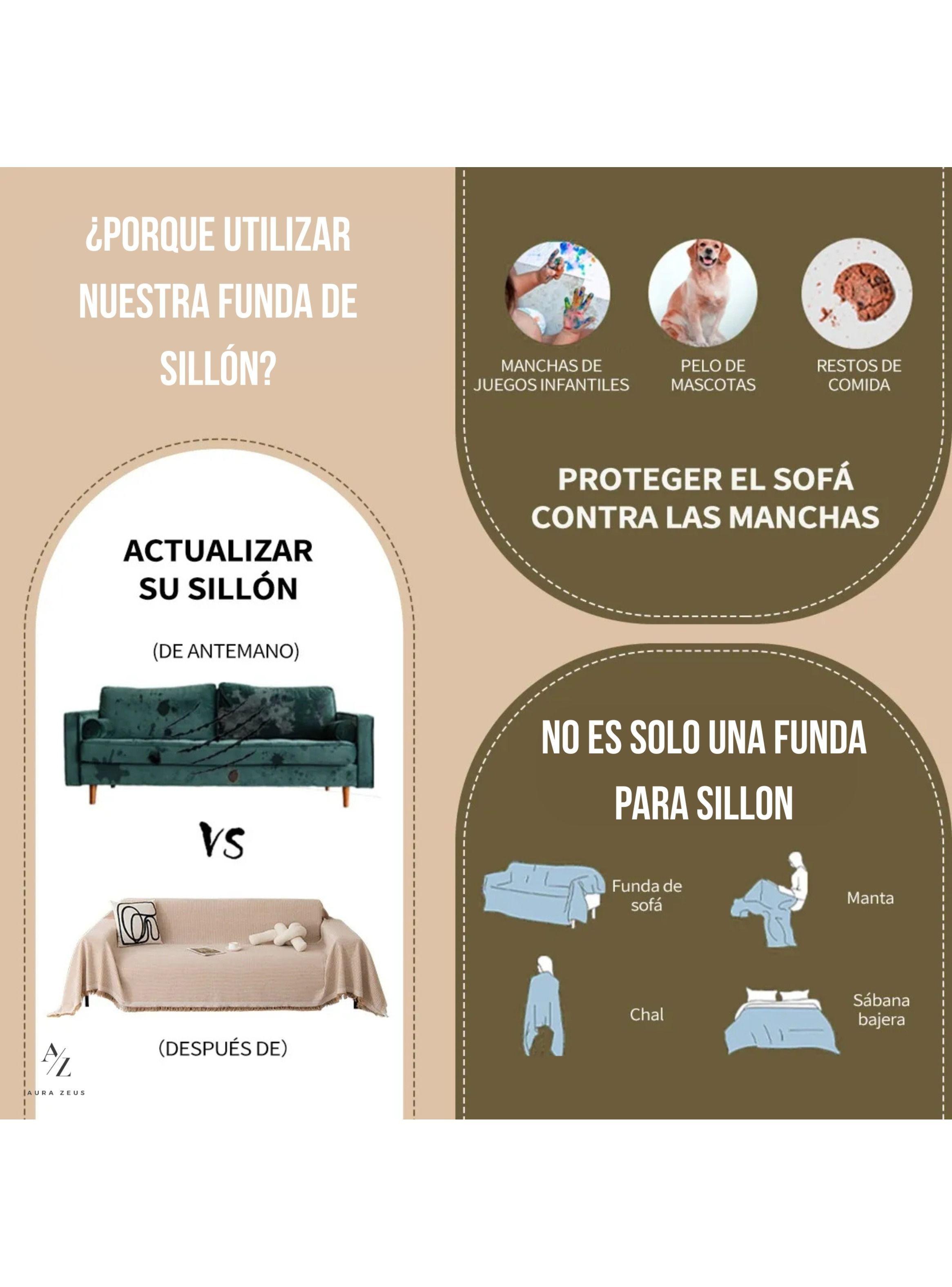 Fundas De Sillon A Medida Ajustable Cubre Sofa 2 Cuerpos-3
