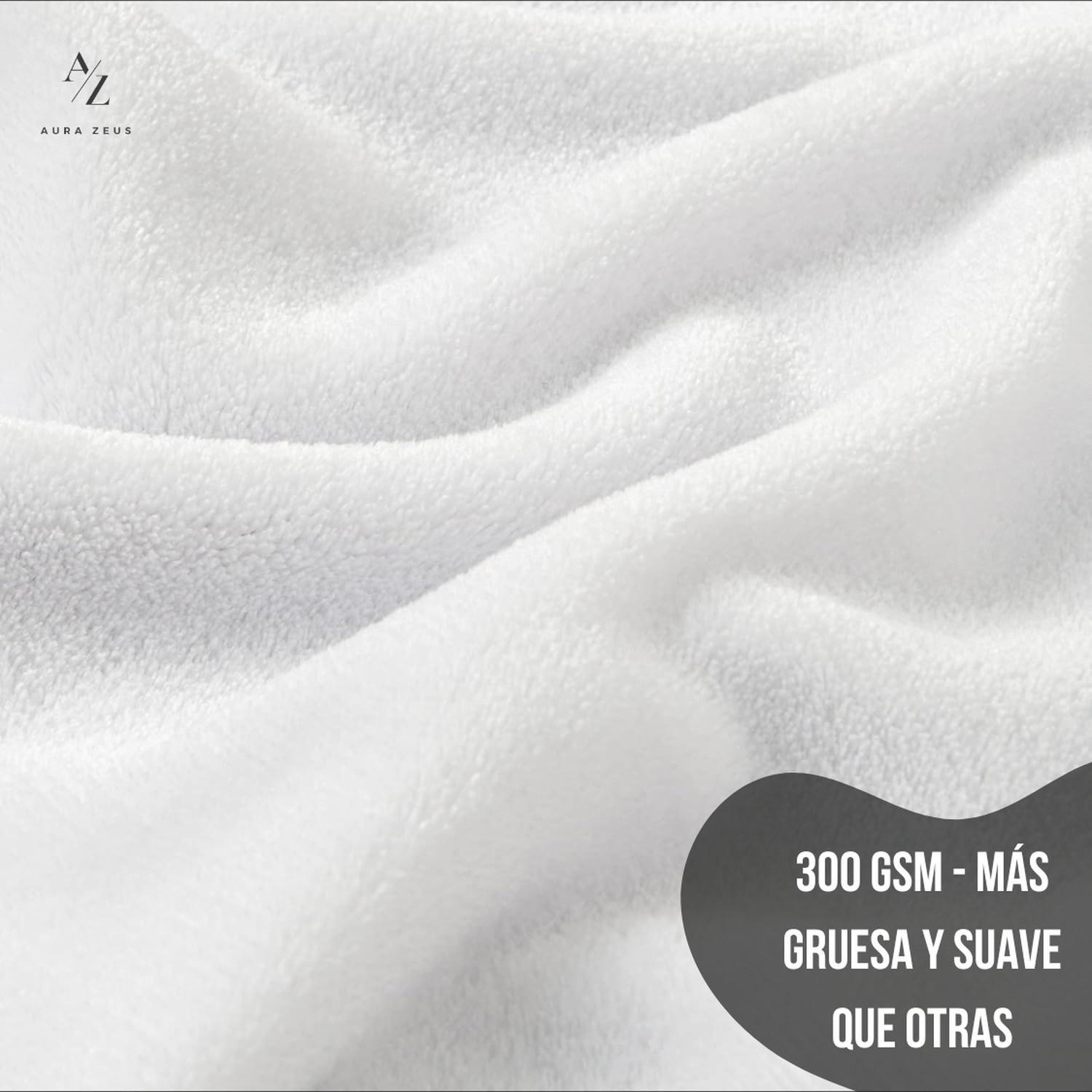 Frazada 2 Plazas / King Manta Termica Chalon Polar Lana Az King Blanco-2