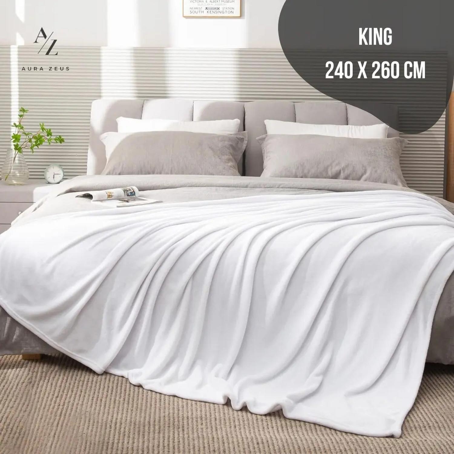 Frazada Plazas Manta Termica Chalon Polar Lana Hogar Az-1