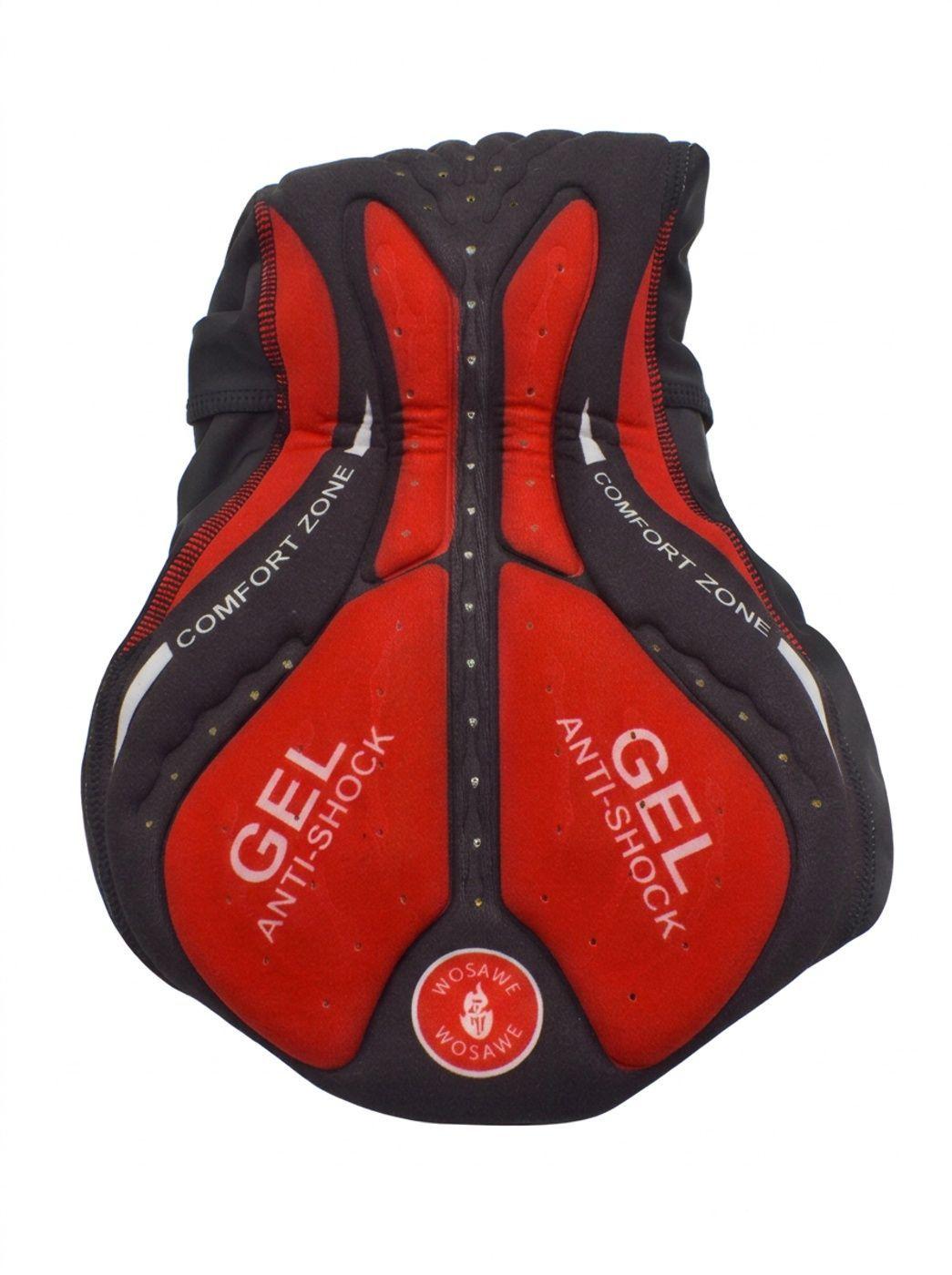 Calza Corta con Gel Ciclismo con Tirantes-1