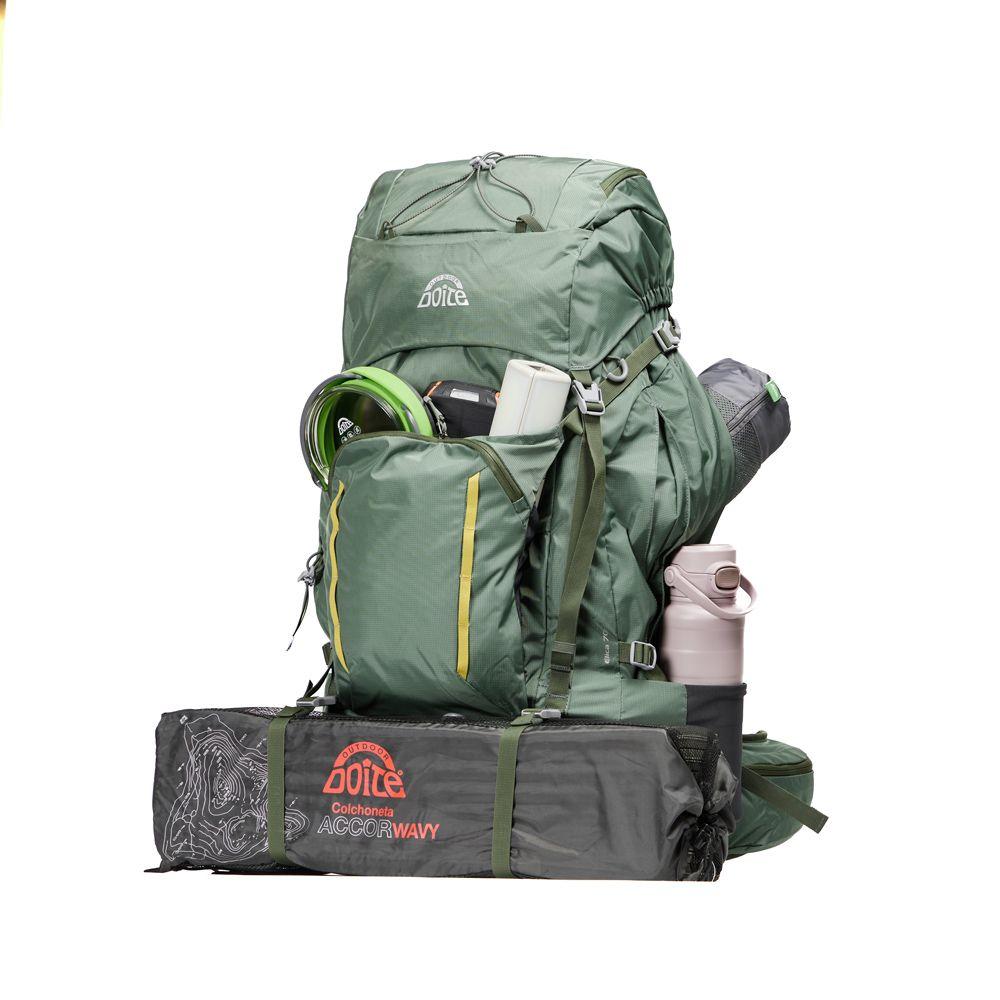 Mochila Excursion Elica 70 Litros Verde Doite-4