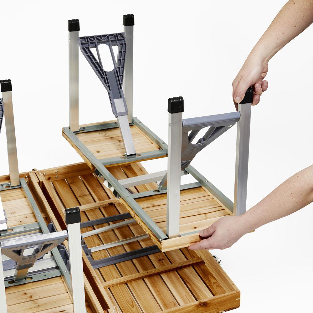 Mesa De Madera Plegable Camping Dyne 4 Personas Doite-7