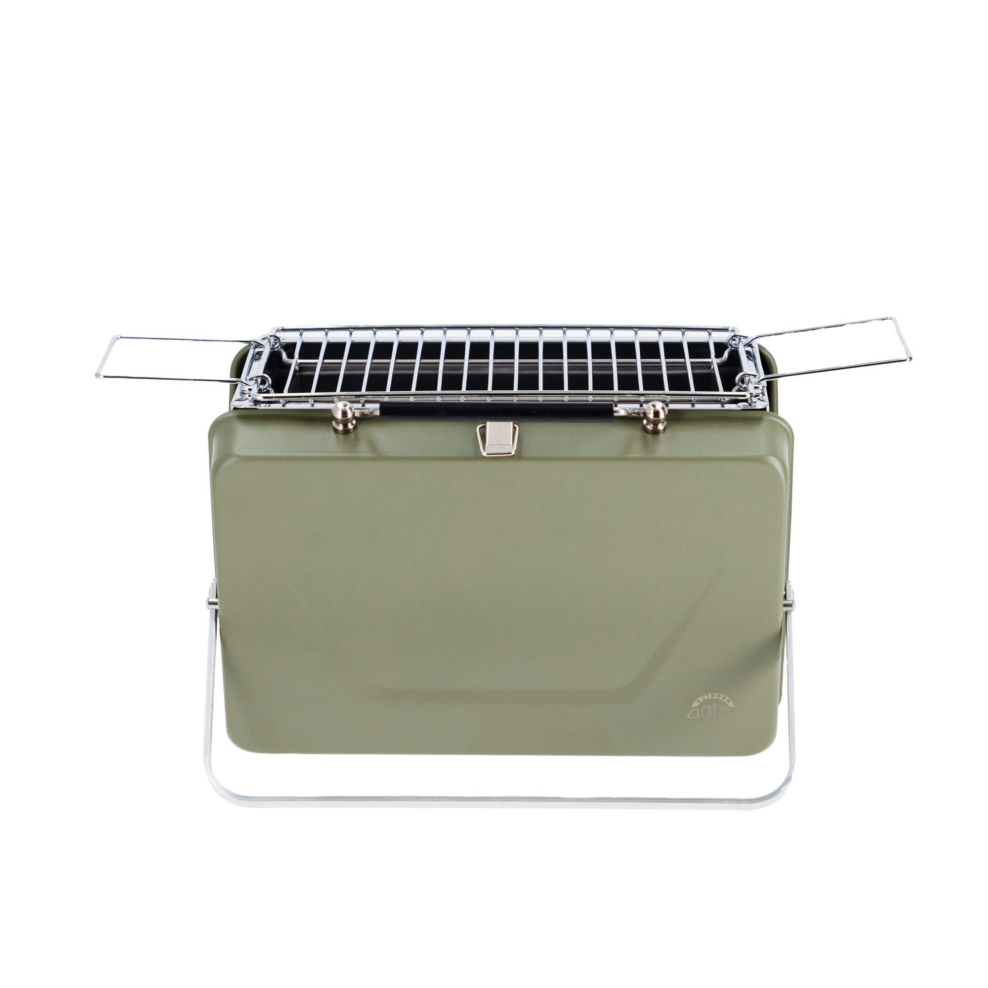 Parrilla Portatil Compact Grill M Verde Doite-5