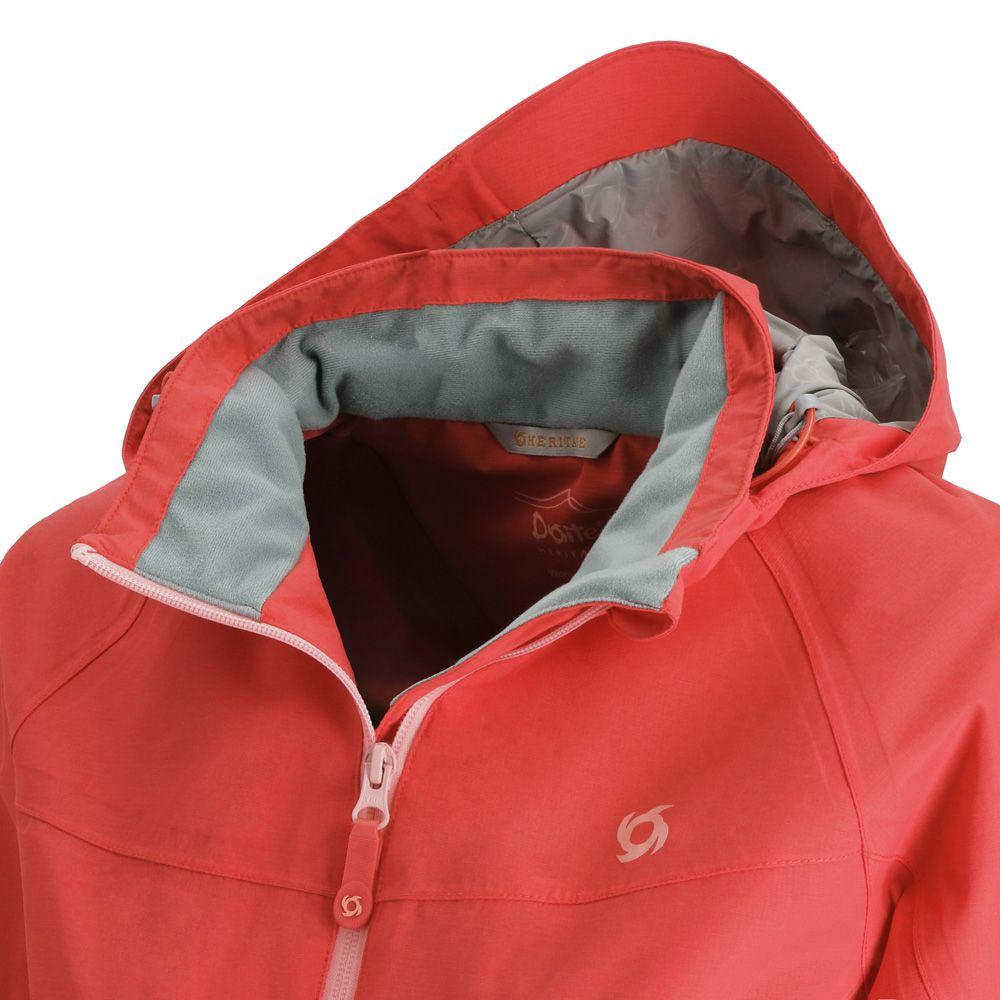 Cortaviento Impermeable Storm Mujer Coral Doite-4