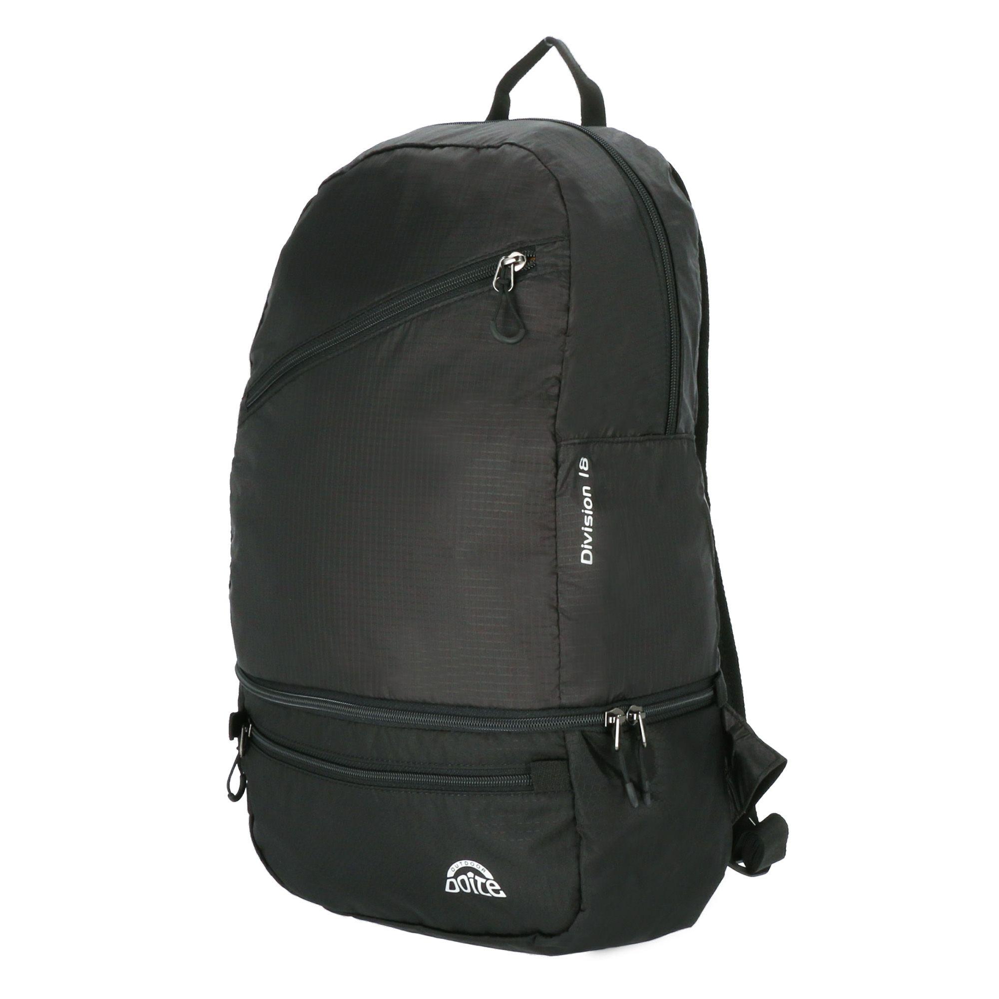 Mochila Compactable Division 18 Litros Negro Doite-1