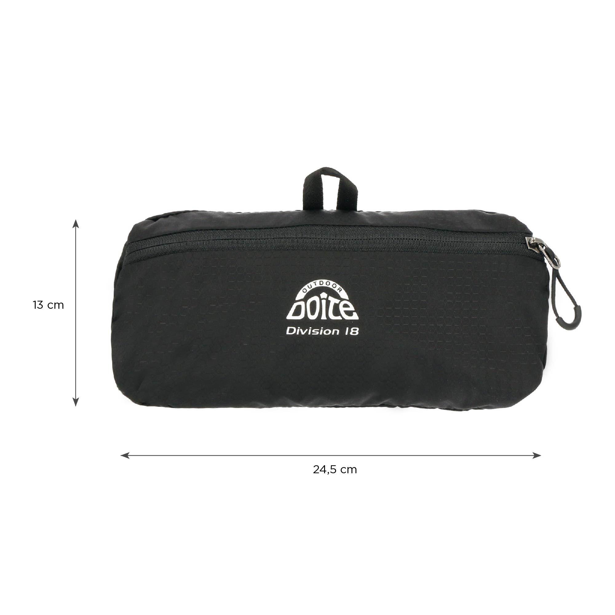 Mochila Compactable Division 18 Litros Negro Doite-7