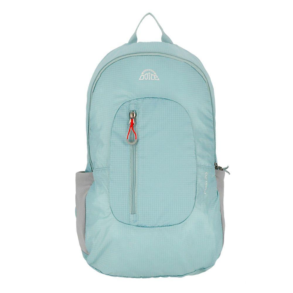Mochila Compactable Plain 20 Litros Turquesa Doite-0