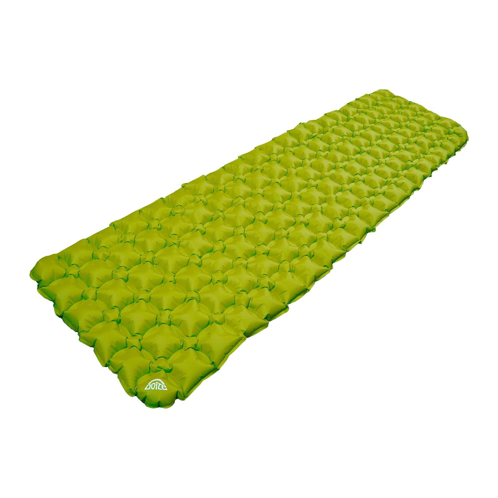 Colchoneta Inflable Feather Single Verde Doite-1