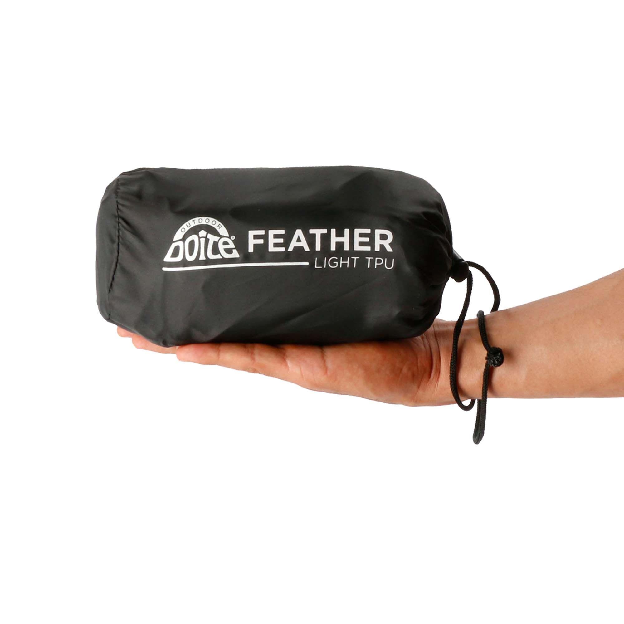 Colchoneta Inflable Feather Single Verde Doite-4