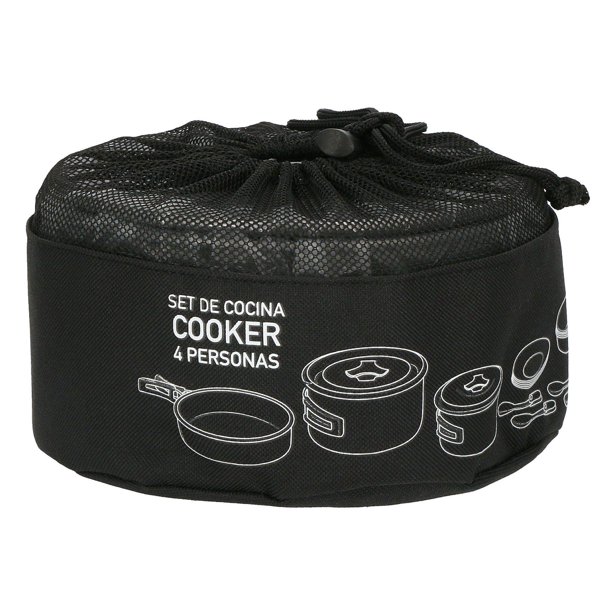 Set Cocina Cooker 4 Personas Gris Doite-5
