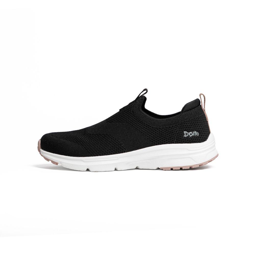 Zapatilla Caña Baja Lite Knit Negro Mujer Doite-1
