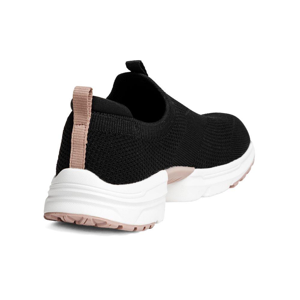 Zapatilla Caña Baja Lite Knit Negro Mujer Doite-2