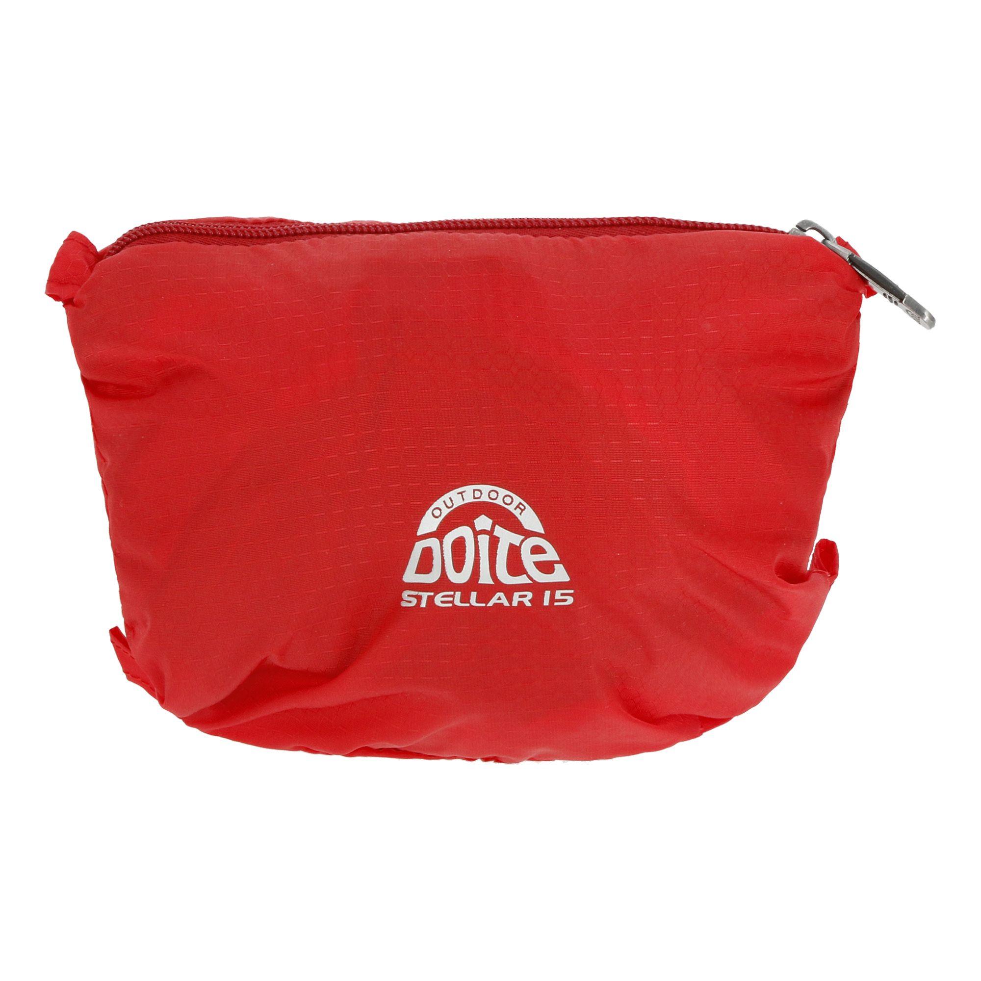 Mochila Compactable Stellar 15 Litros Rojo Doite-4