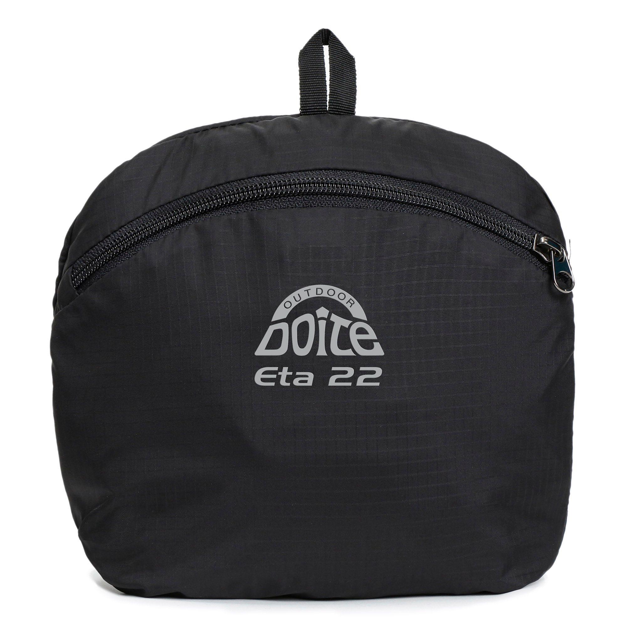 Mochila Compactable Eta 22 Litros Negro Doite-3