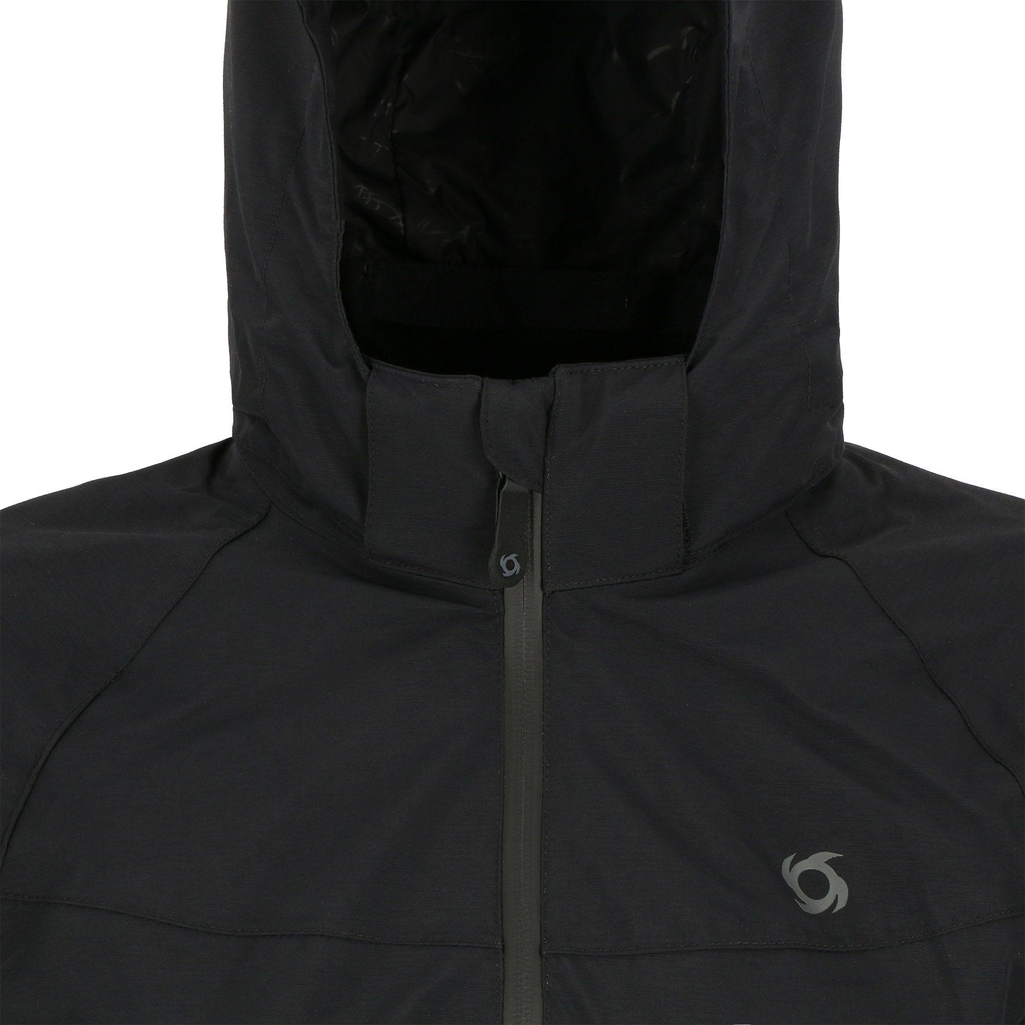 Cortaviento Impermeable Storm Negro Mujer Doite-3