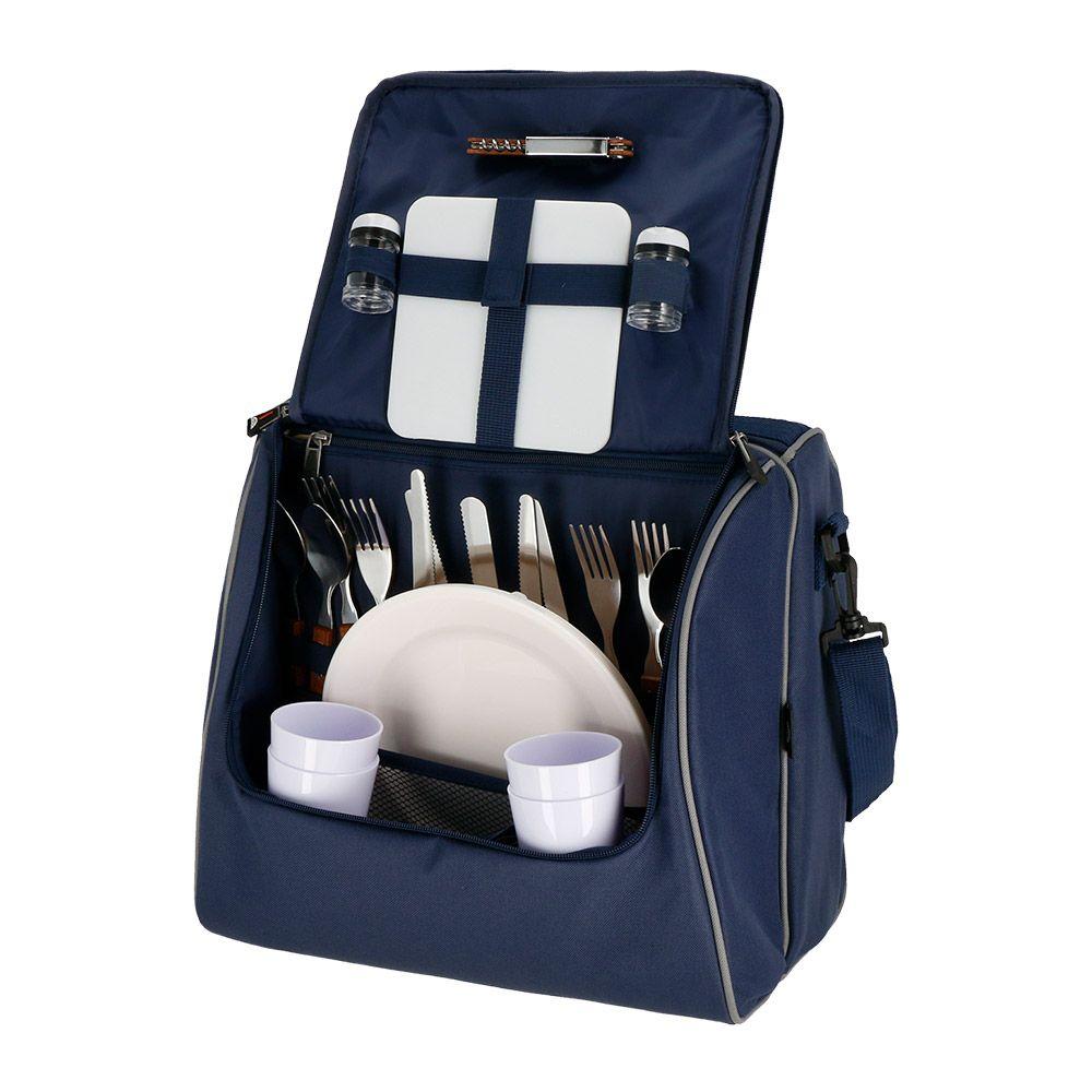 Cooler Plegable Picnic Picary 15 Litros Azul Doite-0