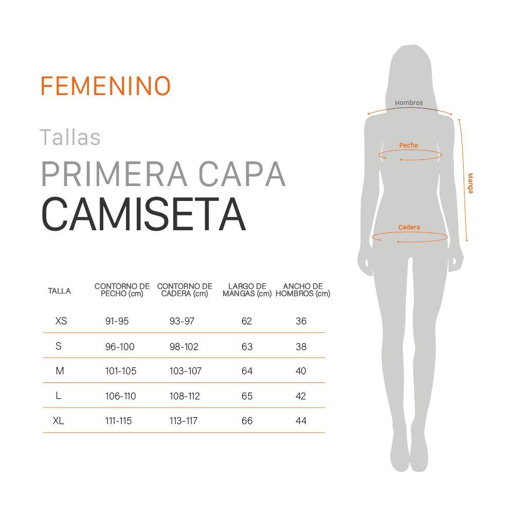 Camiseta Primera Capa Thermoactive Mujer Gris Oscuro Doite-5