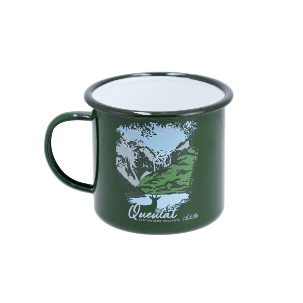 Taza Acero Enamel 500Ml Verde Doite-0