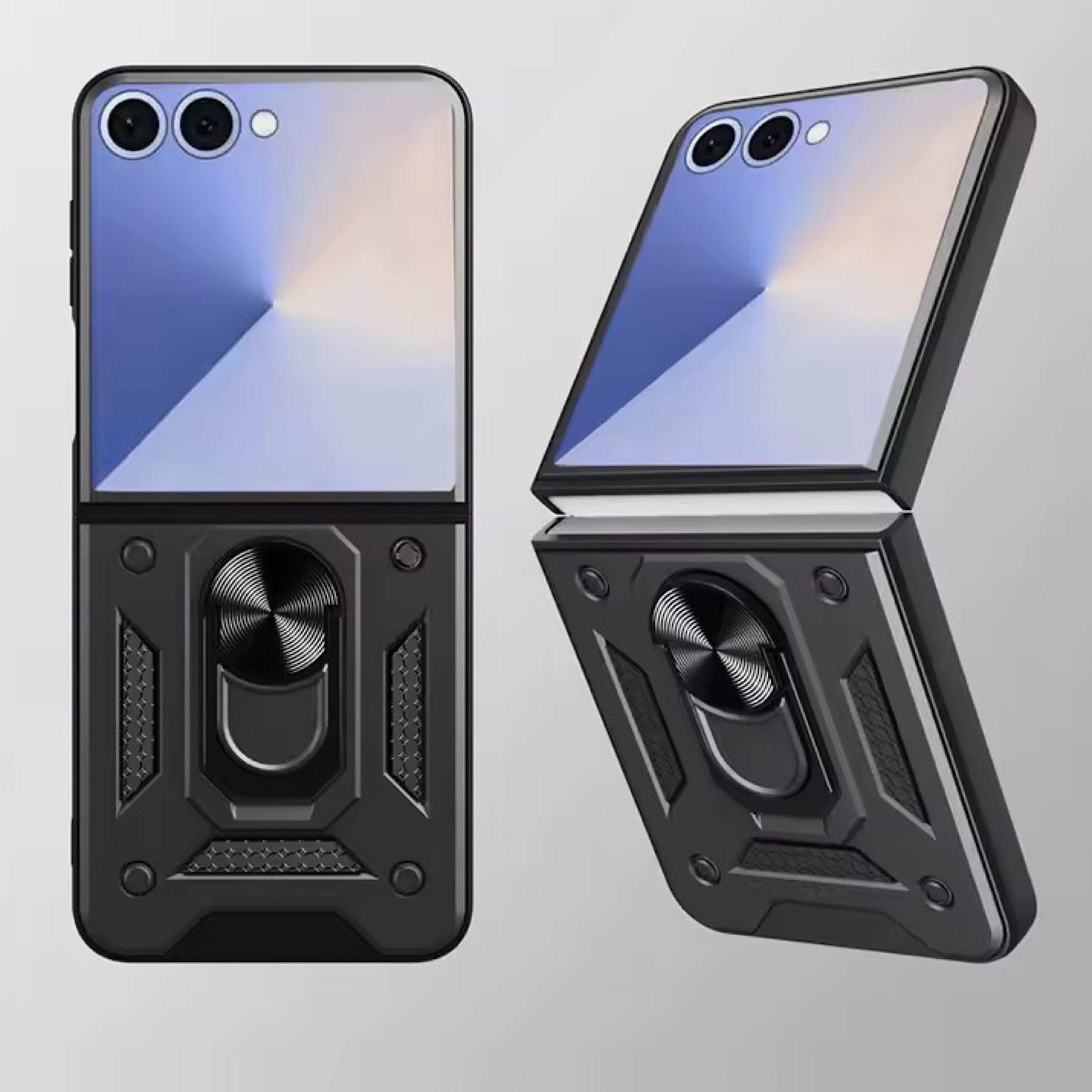 Carcasa Armor Con Anillo Para Samsung Z Flip 7 5G-2