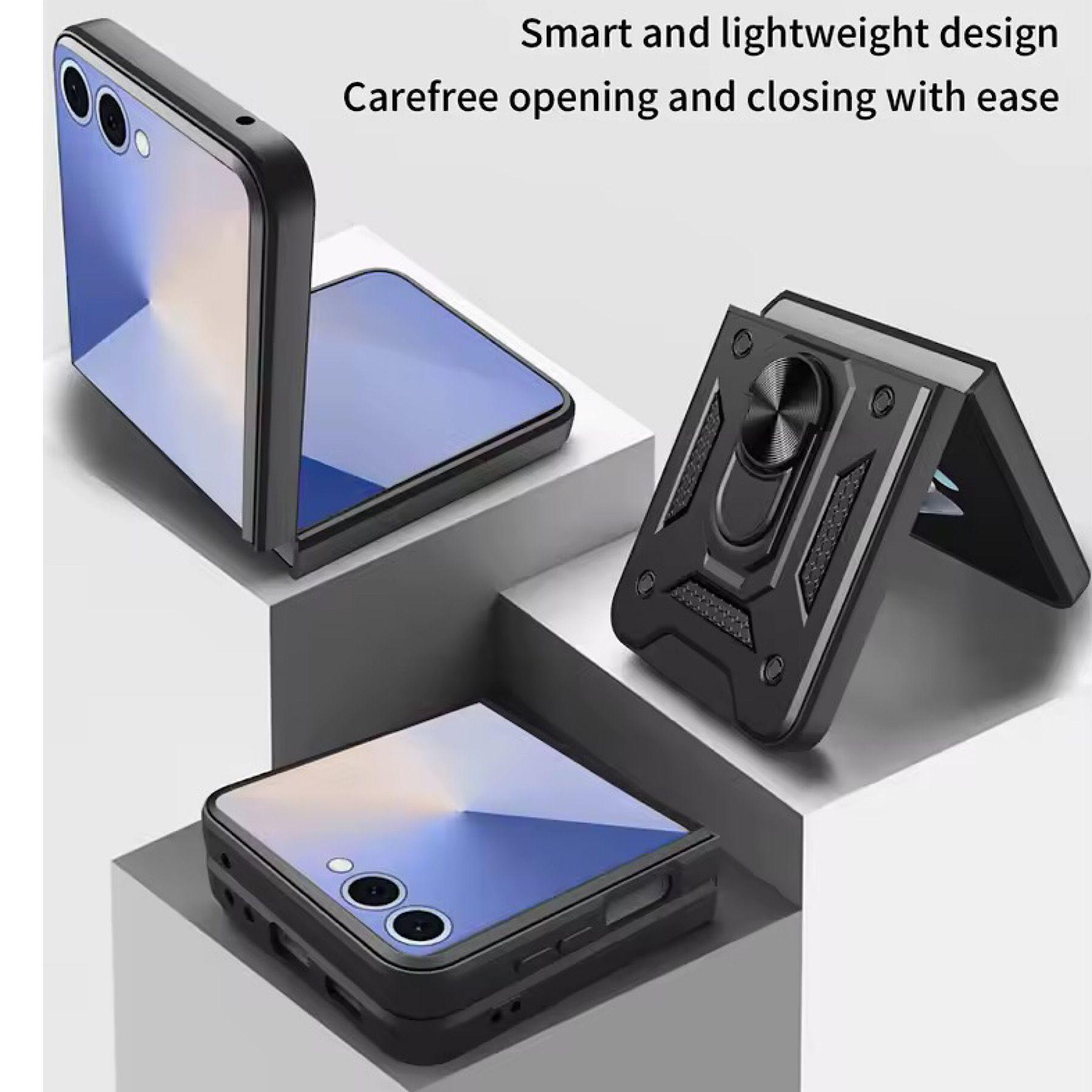 Carcasa Armor Con Anillo Para Samsung Z Flip 7 5G-3