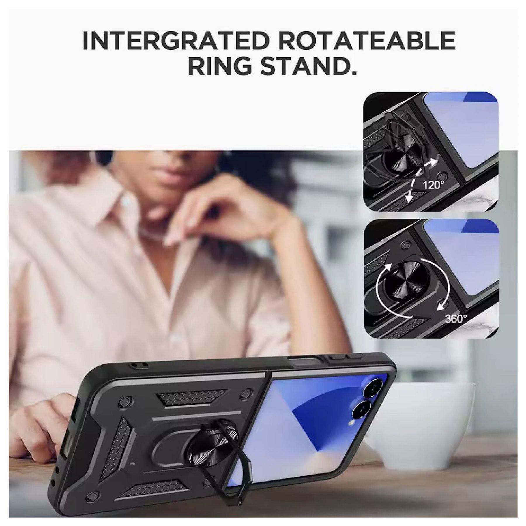 Carcasa Armor Con Anillo Para Samsung Z Flip 7 5G-8