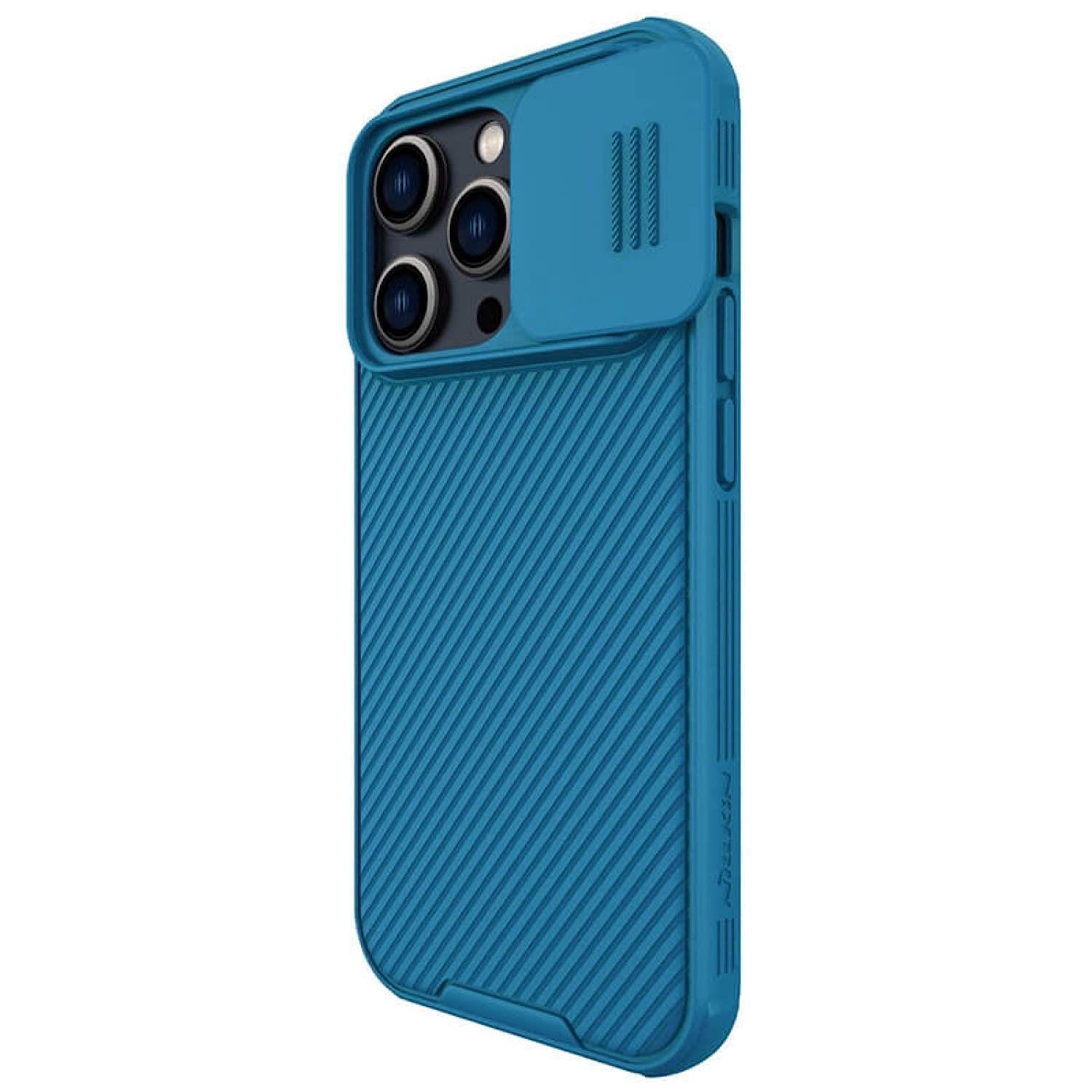 Carcasa Nillkin Camshield Pro Para iPhone 14 Pro-Azul-4