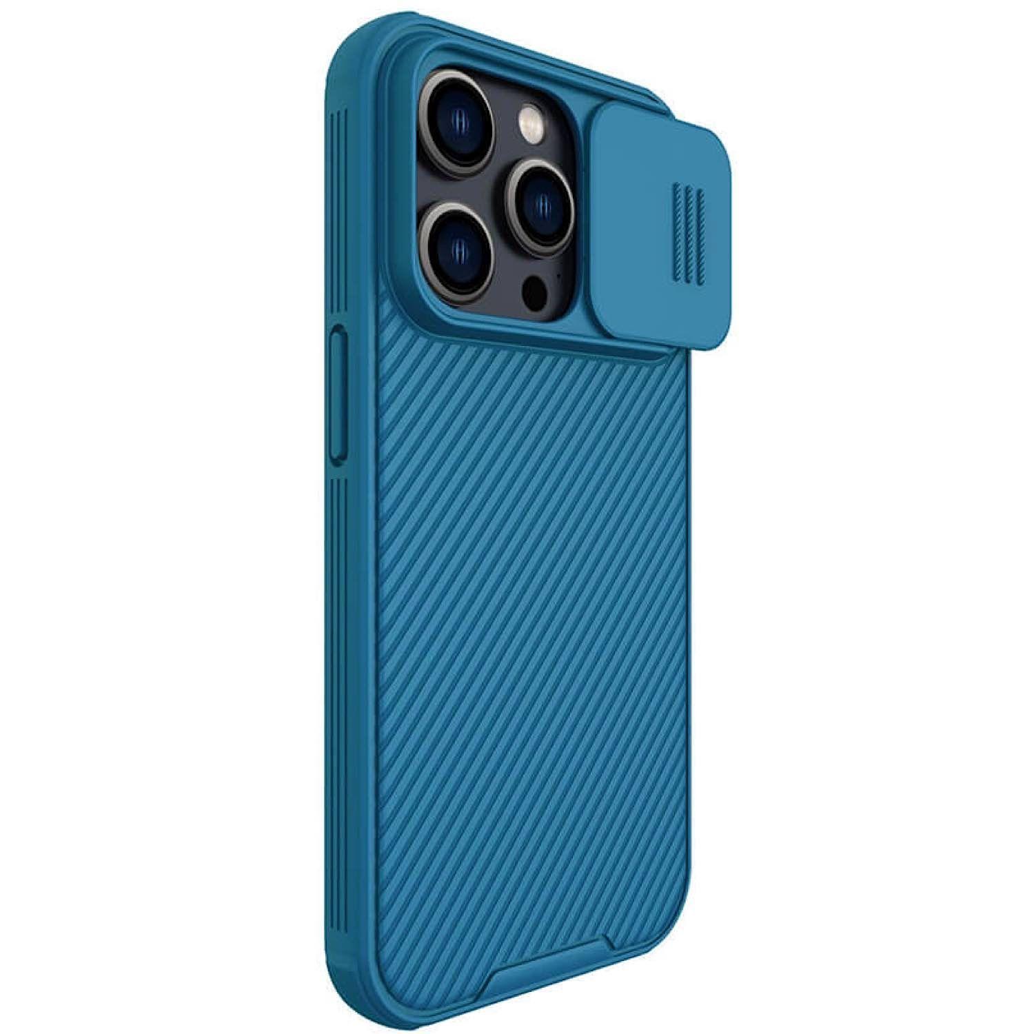 Carcasa Nillkin Camshield Pro Para iPhone 14 Pro-Azul-5