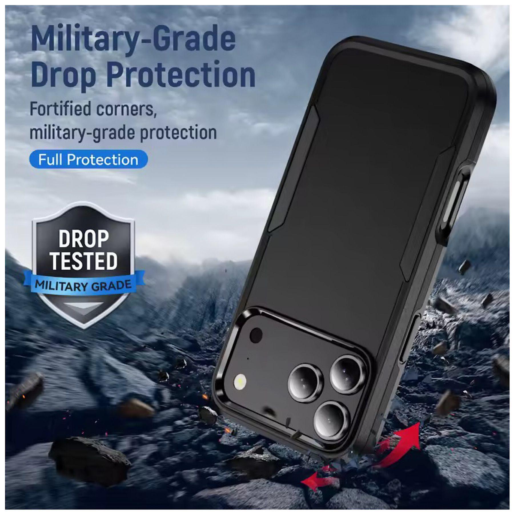 Carcasa Reforzada Doble Capa Para iPhone 17 Pro Max-2
