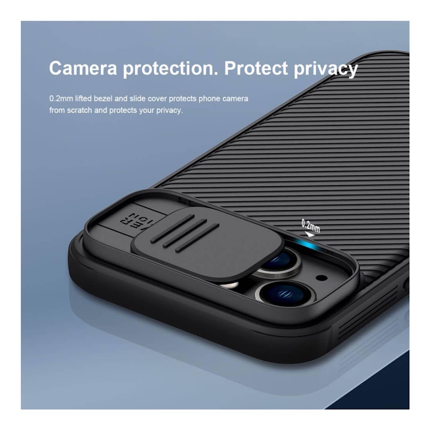 Carcasa Nillkin Camshield Pro Para iPhone 14 Normal-Negro-3