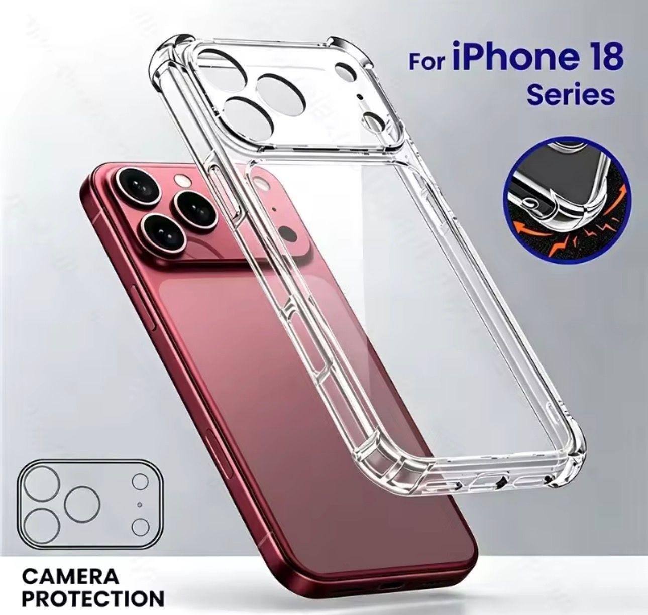 Carcasa Transparente Para iPhone 18 Pro/17 Pro-5