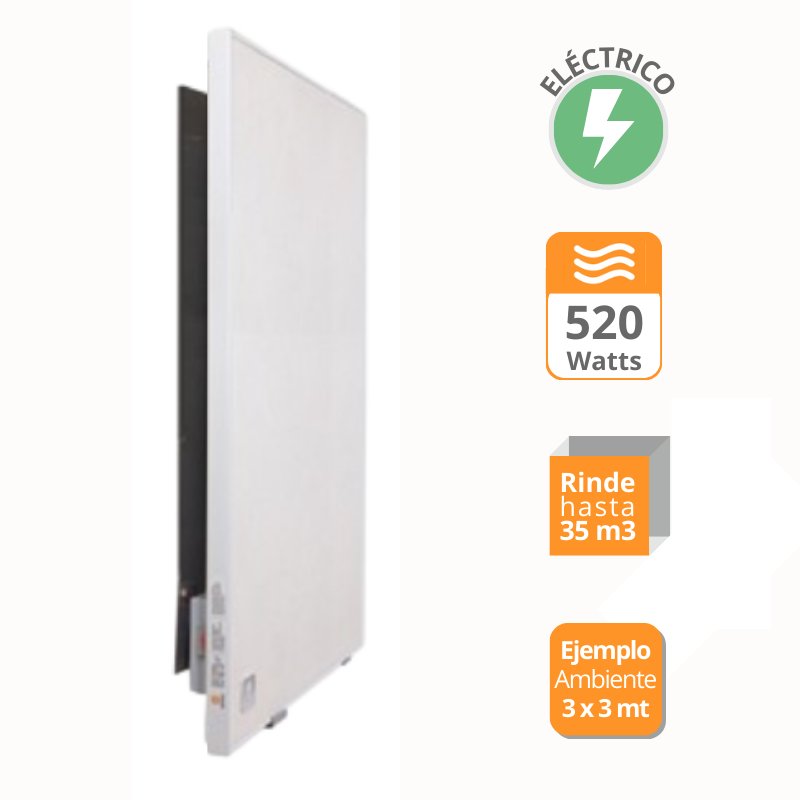 Panel Calefactor Cerámico Sunray 520W | Bajo Consumo | Diseño Minimalista-2