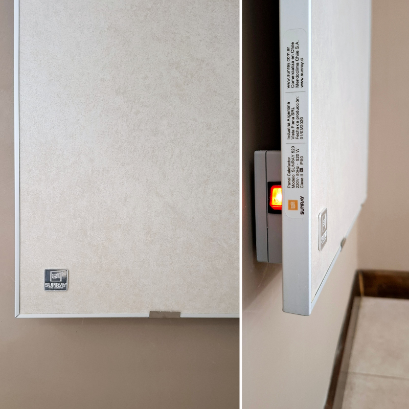 Panel Calefactor Cerámico Sunray 520W | Bajo Consumo | Diseño Minimalista-3