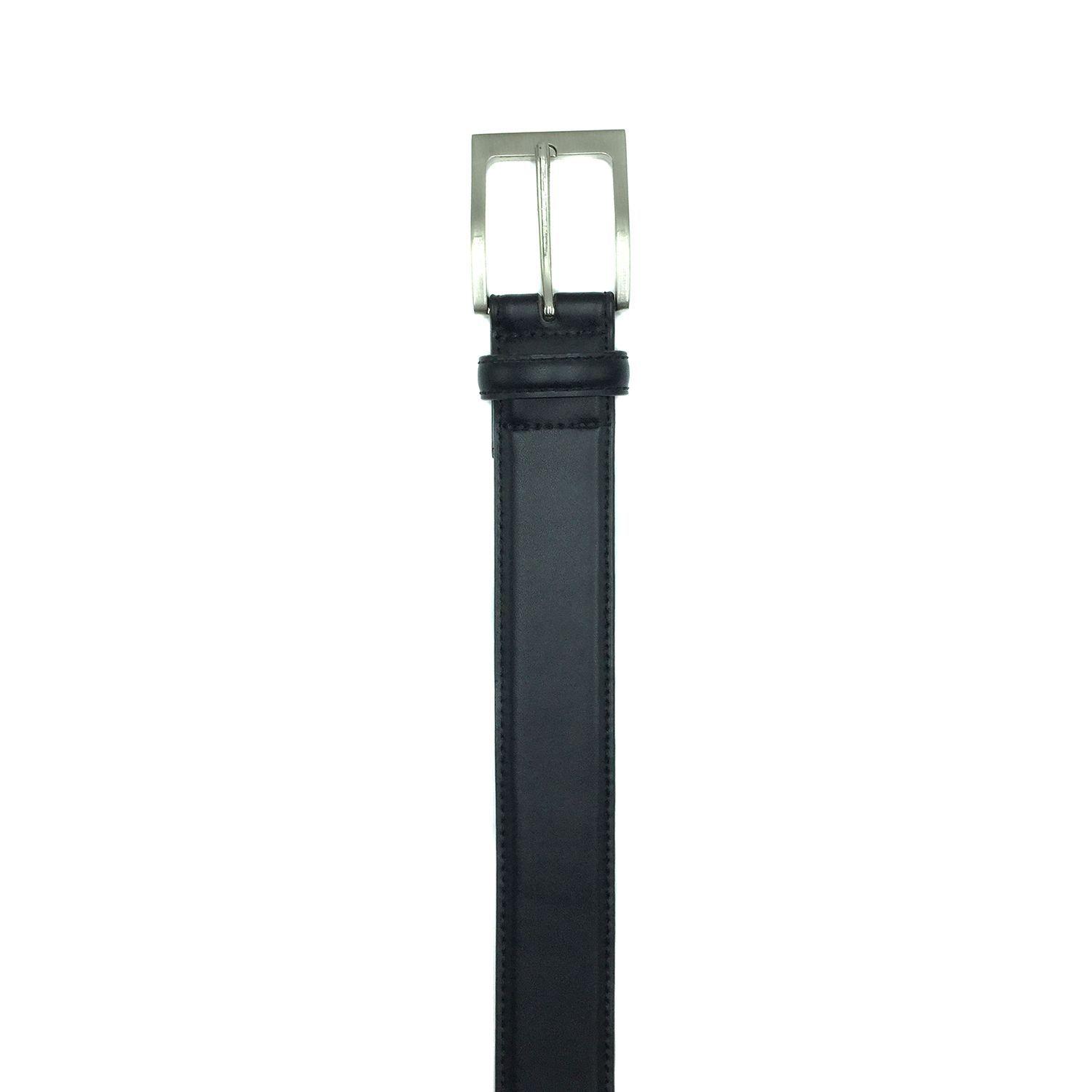 Cinturón Cuero Negro Doble Costura Ref 1 Talla 125-2