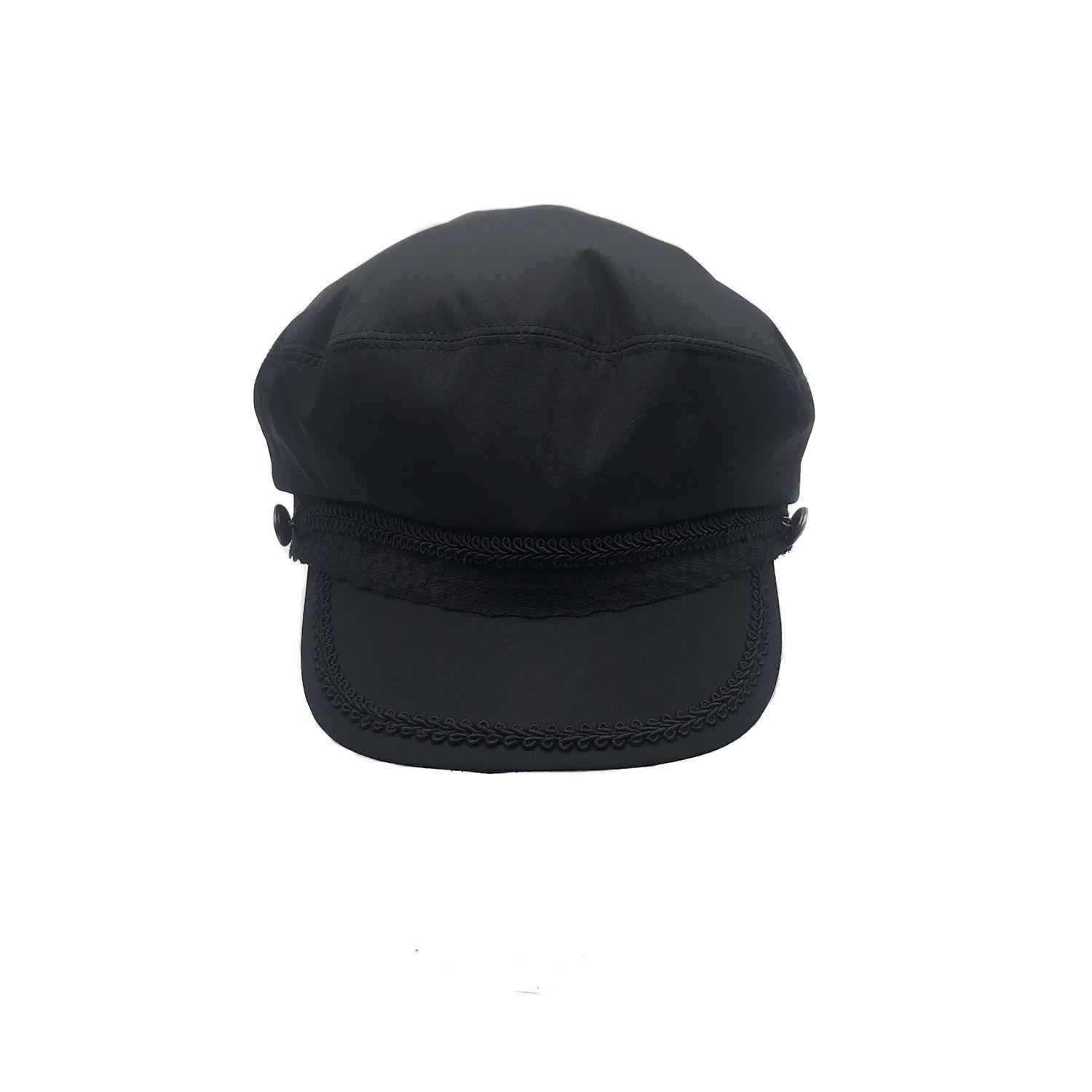 Gorra Griega Verano Color Negro Talla M-2