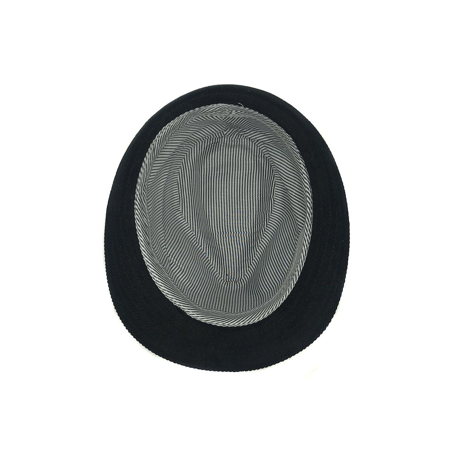 Sombrero Inglés Corduroy Negro Talla S-2