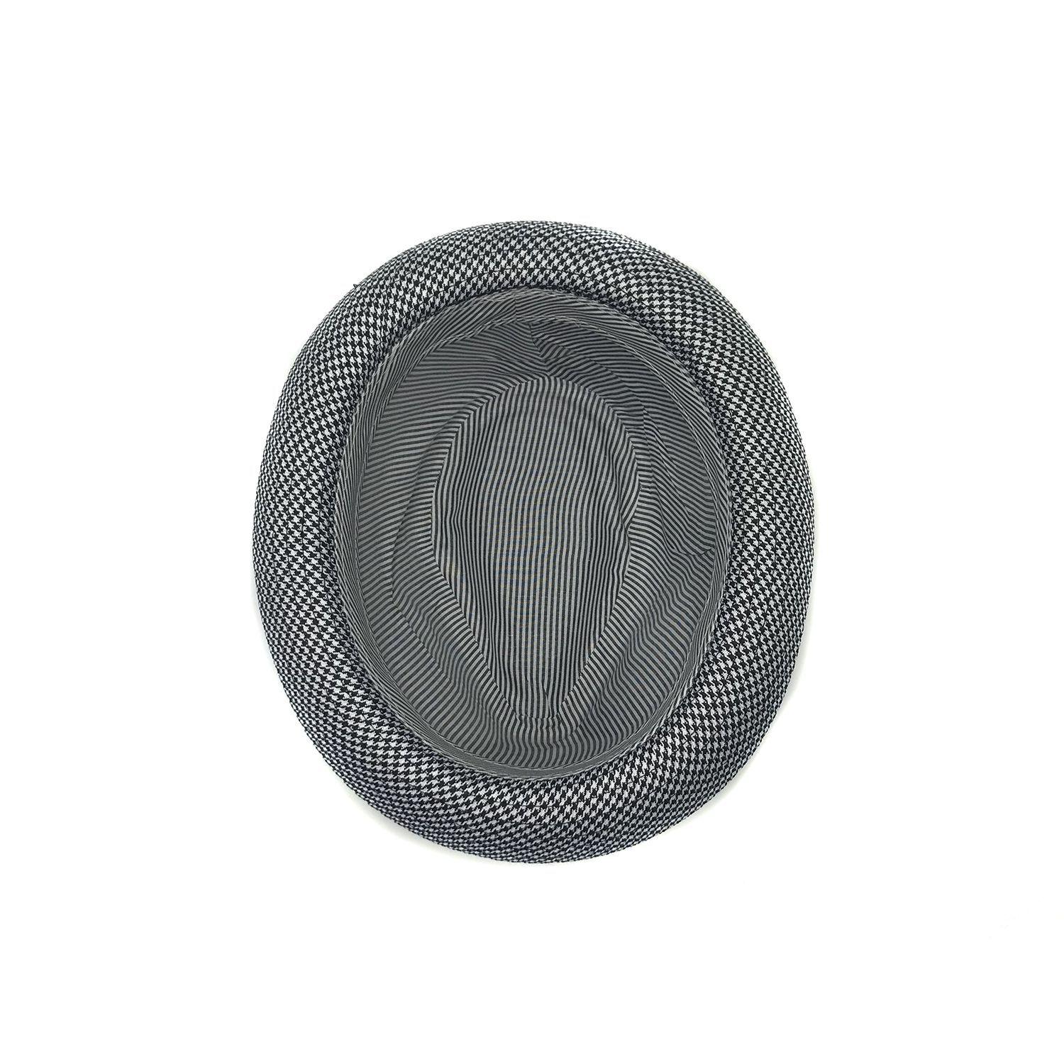 Sombrero Inglés Fantasía Gris Cuadros Talla M-2
