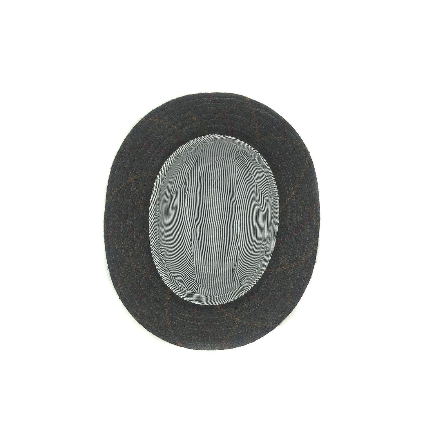 Sombrero Inglés Fantasía Gris Botón Talla M-2