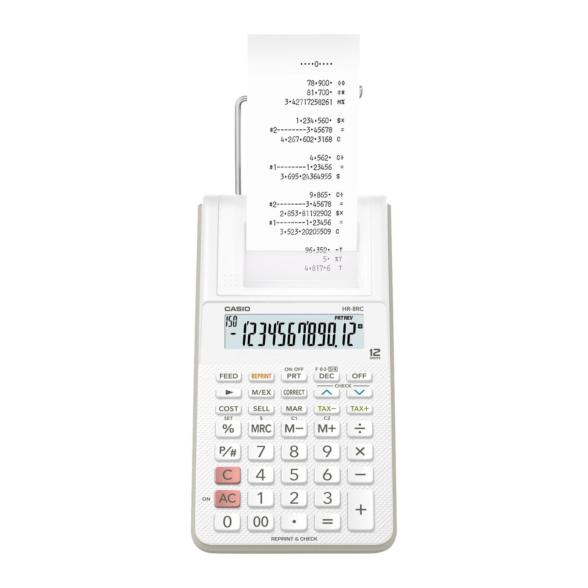Calculadora Casio HR-8RC-WE-DC-0