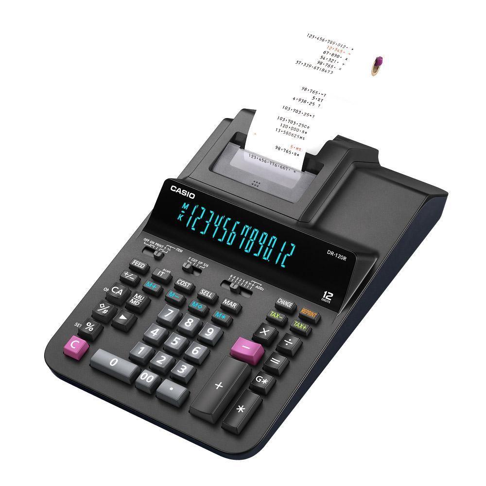 Calculadora Casio DR-120R-BK-0