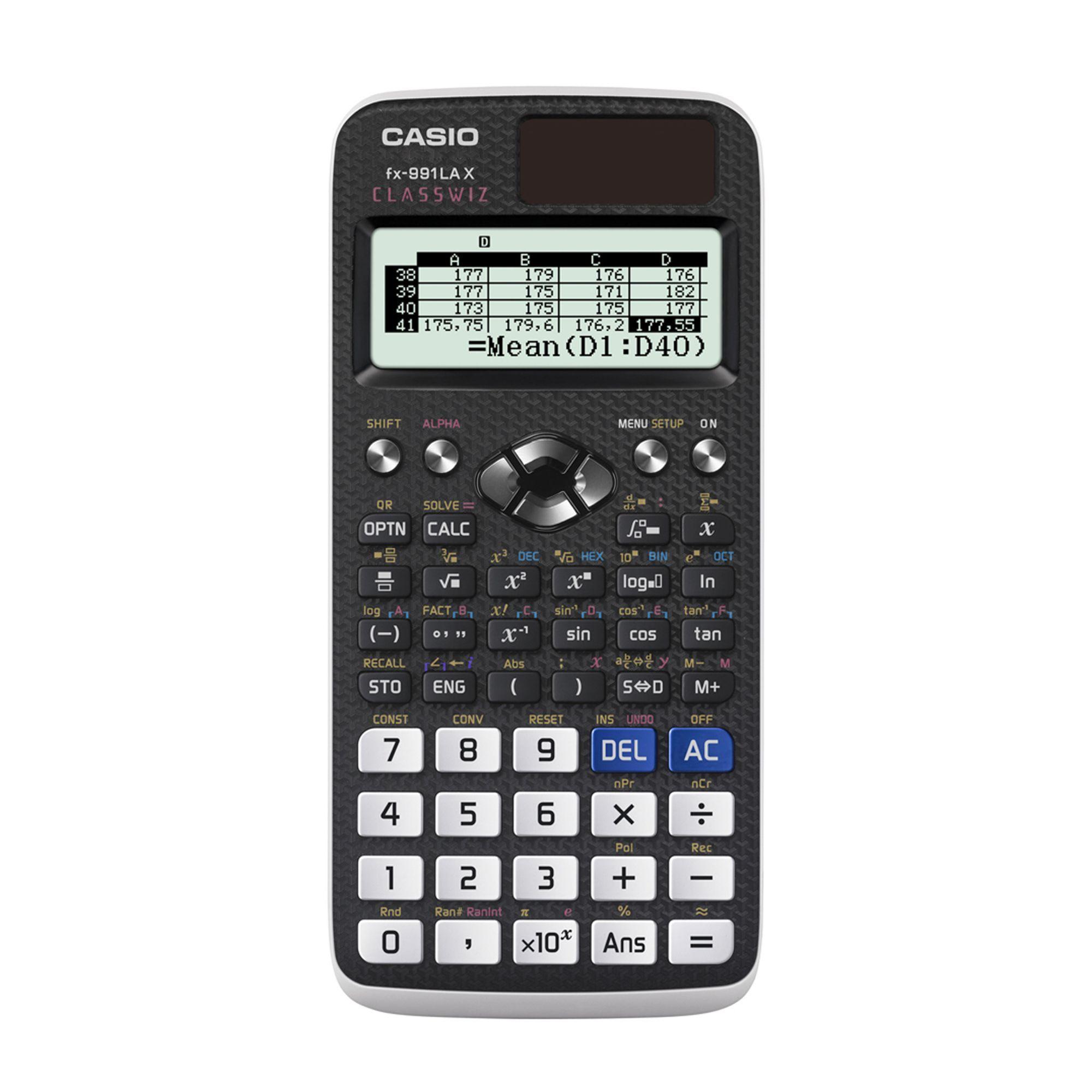 Calculadora Casio FX-991LAX-BK-W-DH-0