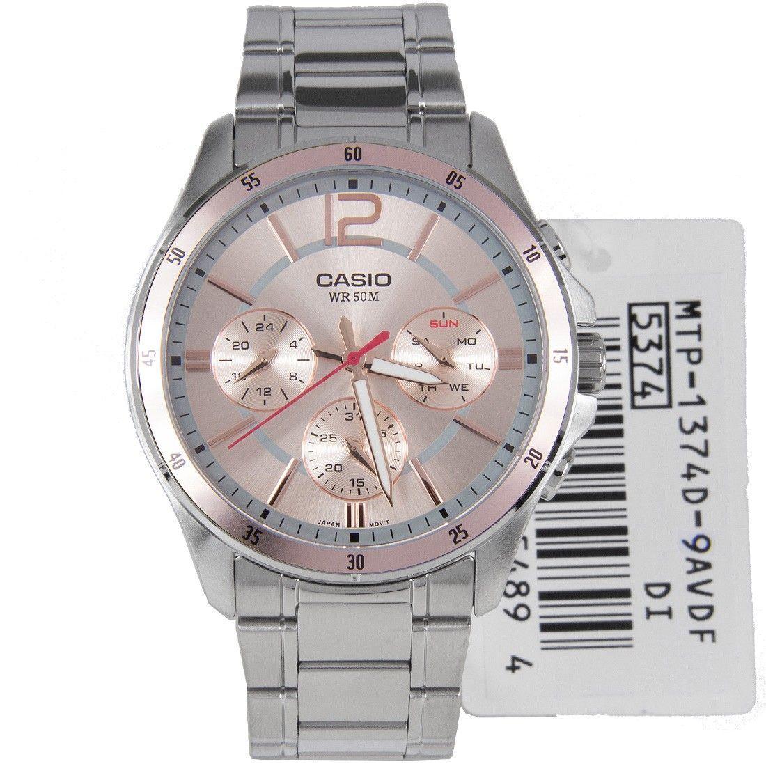 Reloj Casio Hombre MTP-1374D-9AVDF Analogo MTP-0
