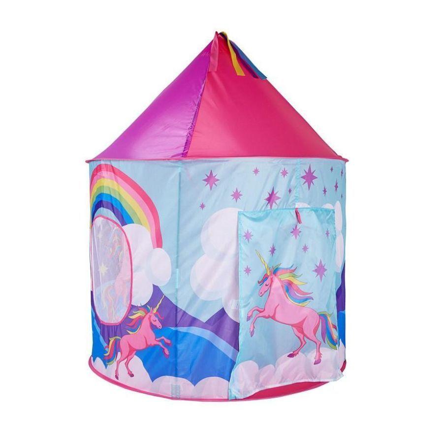 Carpa Para Niñas Casa De Campaña Castillo Unicornio-3