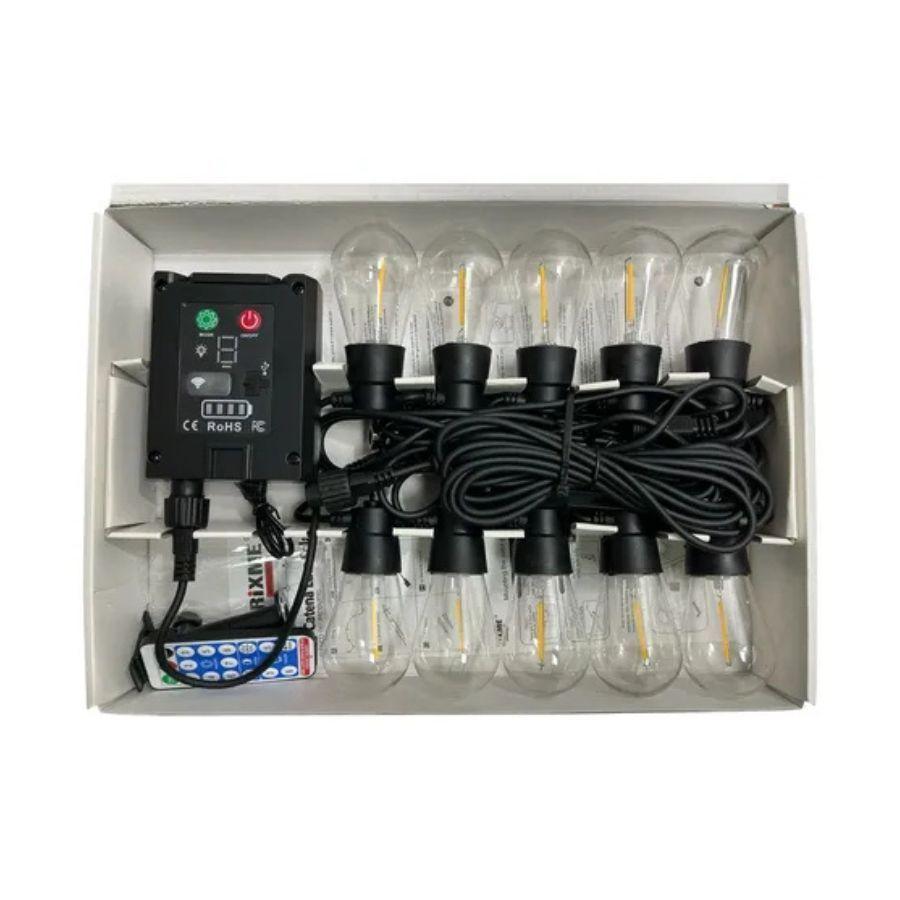 Guirnalda De Luces Led Para Exteriores Con Panel Solar -4