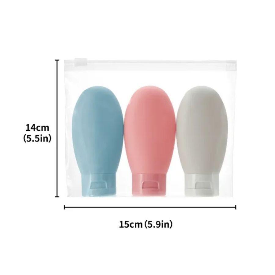 Kit Botellas Portátiles De Viaje Para Cosméticos -3