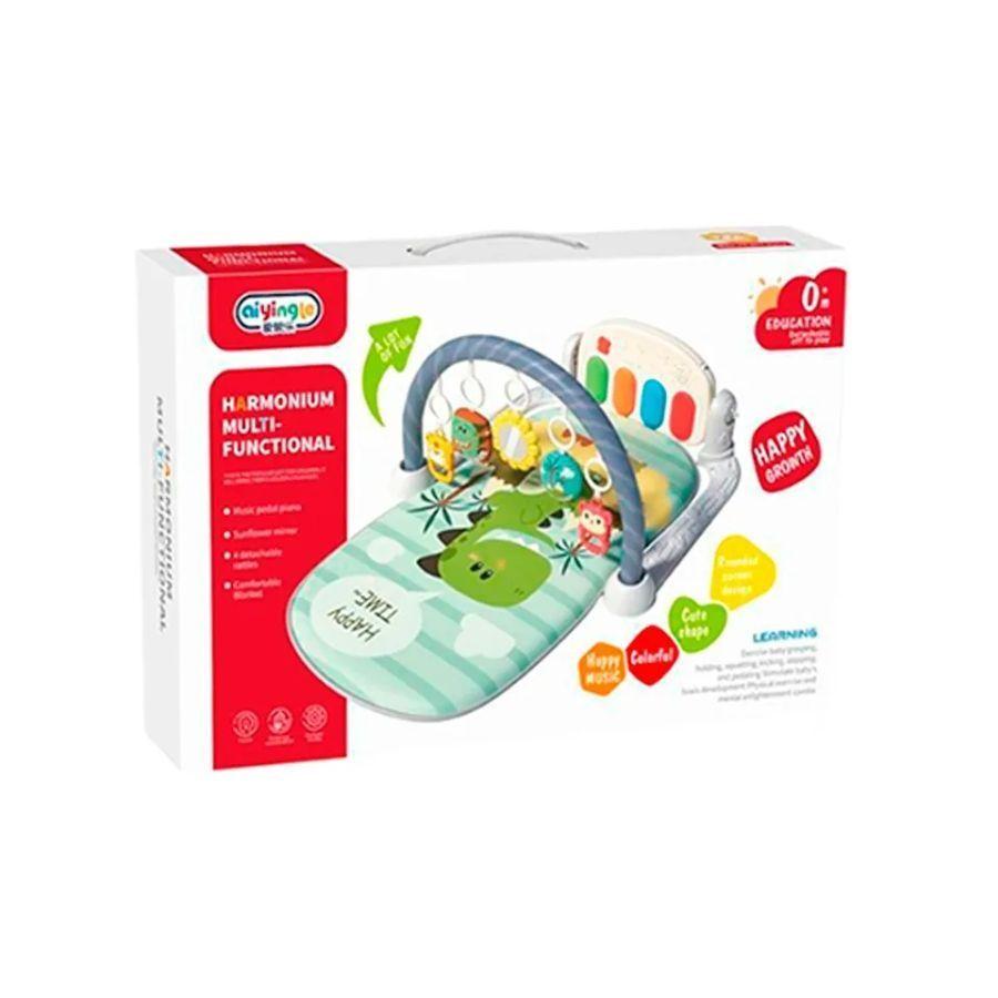 Gimnasio Con Tapete Piano Juguete Para Bebés Verde-2